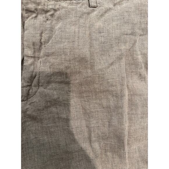 Bloomingdales the Men's Store Size 38 100% Linen Brown Slubbed Fabric Shorts - Picture 4 of 4